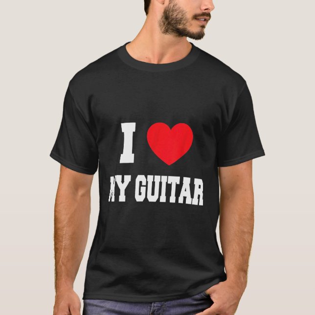 Camiseta Amo Mi Guitarra (Anverso)