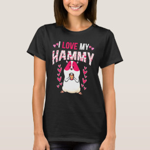Camiseta Amo Mi Hammy Heart Cage Rodent Hamster Small Pe