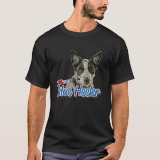 Camiseta Amo Mi Heeler Azul
