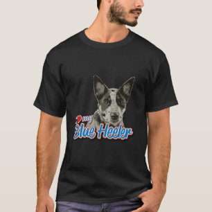 Camiseta Amo Mi Heeler Azul