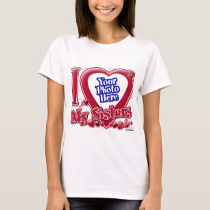 Camiseta Amo mi hermana corazón rojo - foto