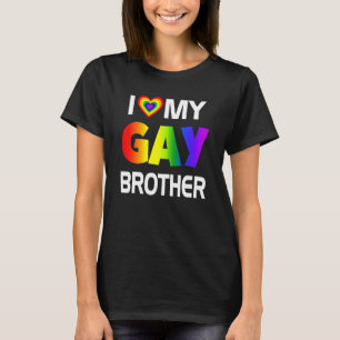 Camiseta Amo Mi Hermano Gay Lgbt Orgullo Arcoiris