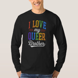 Camiseta Amo Mi Hermano Queer Bandera Orgullo Gay Orgullo O