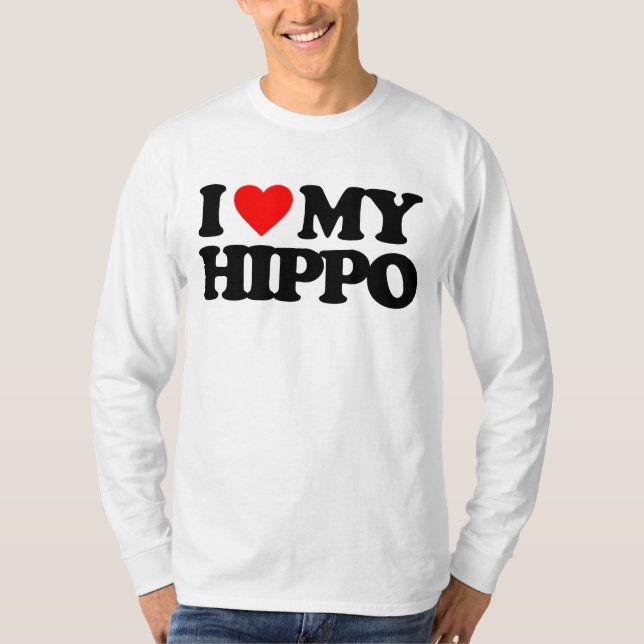 CAMISETA AMO MI HIPOPÓTAMO (Anverso)