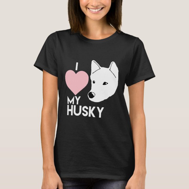 Camiseta Amo Mi Husky (Anverso)