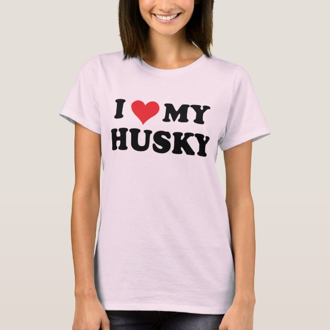 Camiseta Amo Mi Husky (Anverso)