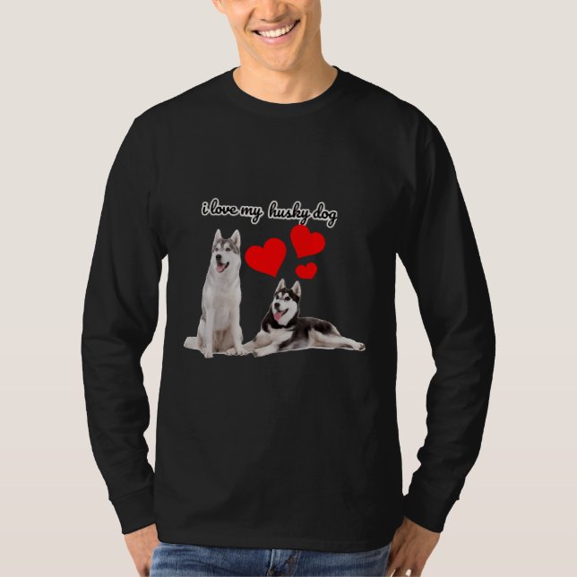 Camiseta Amo Mi Husky Siberiano (Anverso)