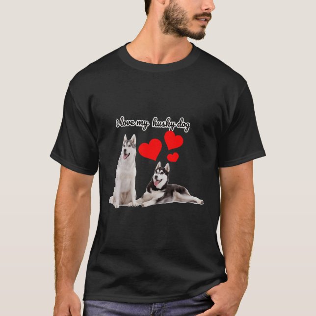 Camiseta Amo Mi Husky Siberiano (Anverso)