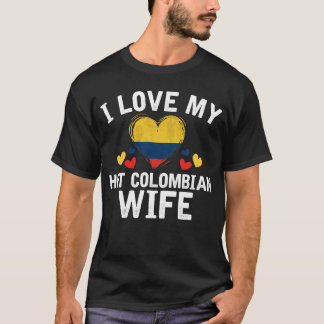 Camiseta Amo mi idea colombiana caliente del regalo de la