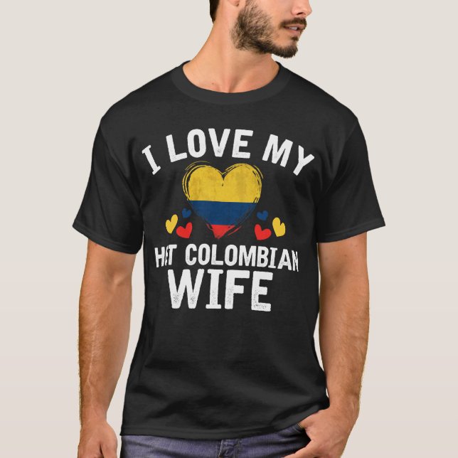 Camiseta Amo mi idea colombiana caliente del regalo de la (Anverso)