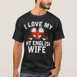 Camiseta Amo mi idea inglesa caliente del regalo de la