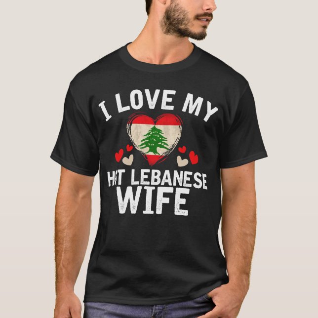 Camiseta Amo mi idea libanesa caliente del regalo de la (Anverso)