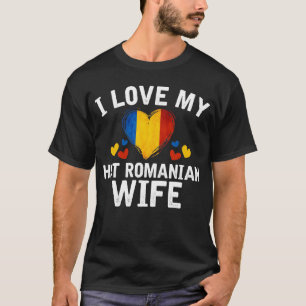 Camiseta Amo mi idea rumana caliente del regalo de la