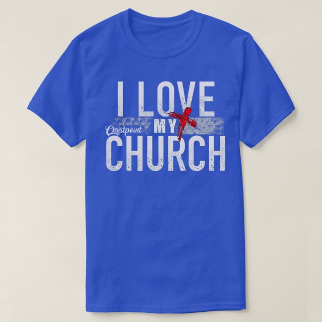 Camiseta Amo Mi Iglesia  (Diseño del anverso)