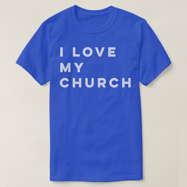 Camiseta Amo Mi Iglesia (Diseño del anverso)