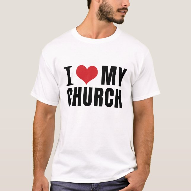 CAMISETA AMO MI IGLESIA (Anverso)