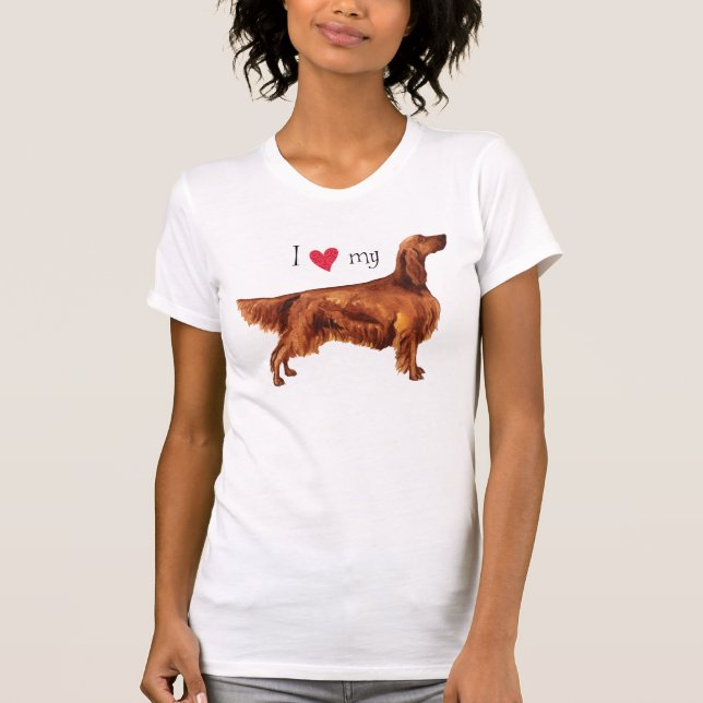 Camiseta Amo mi Irish Setter (Anverso)