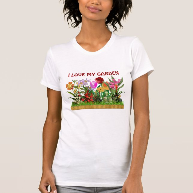 CAMISETA AMO MI JARDÍN (Anverso)