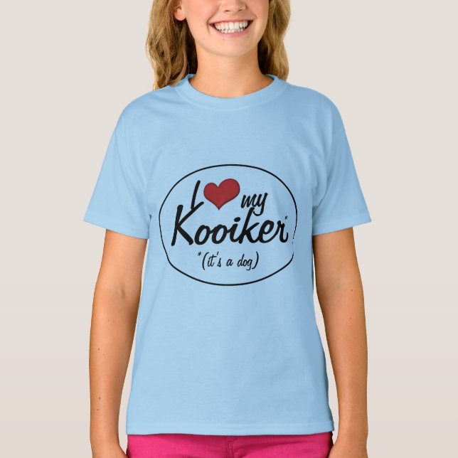 Camiseta Amo mi Kooiker (es un perro) (Anverso)