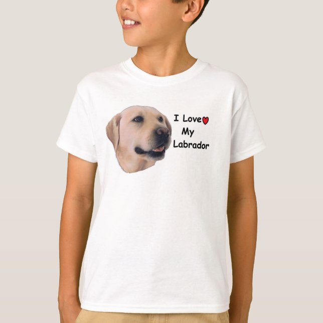 Camiseta Amo mi Labrador (Anverso)