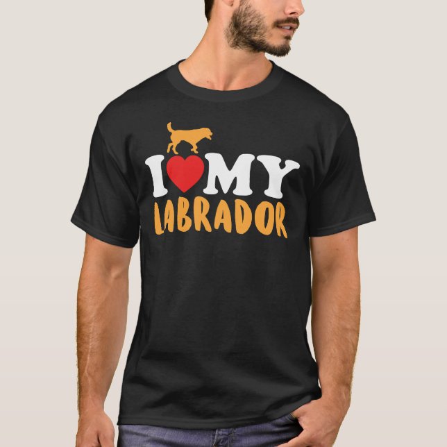 Camiseta Amo Mi Labrador (Anverso)