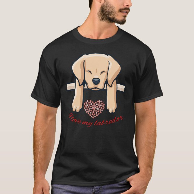 Camiseta Amo Mi Labrador 62 (Anverso)