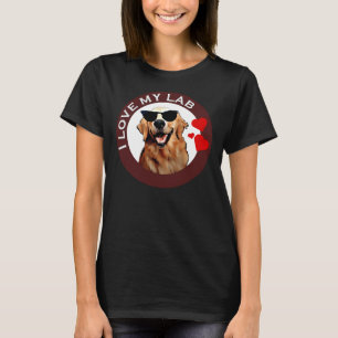 Camiseta Amo Mi Labrador Recuperador Brown