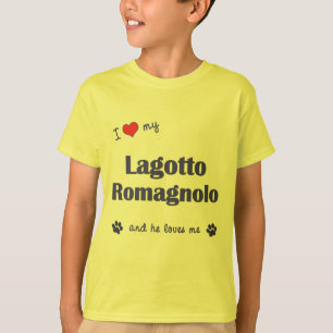 Camiseta Amo mi Lagotto Romagnolo (el perro masculino)