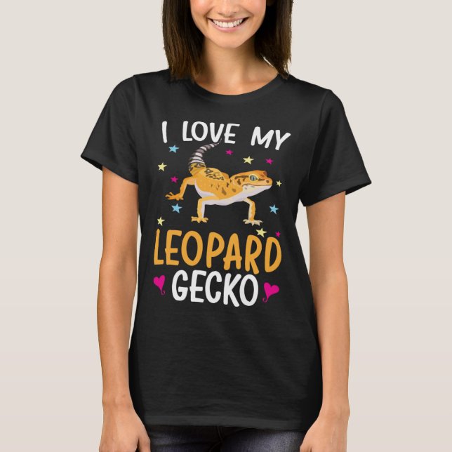 Camiseta Amo Mi Leopardo Gecko Reptile Leopard Gecko Liz (Anverso)