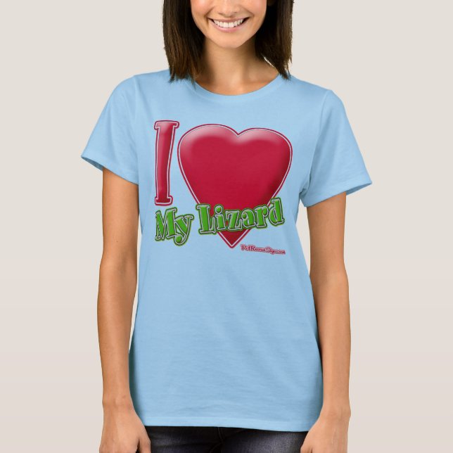 Camiseta Amo Mi Lizard (Anverso)