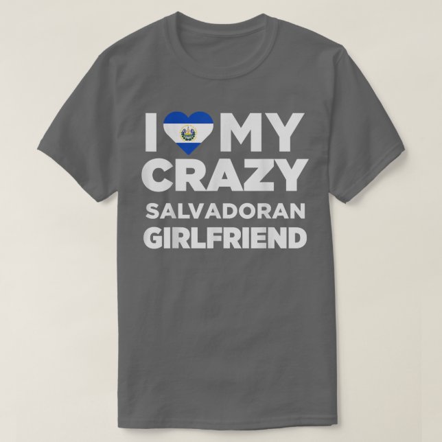 Camiseta Amo Mi Loca Girona Salvadoreña El Salvador (Diseño del anverso)