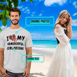 Camiseta Amo Mi Maravilloso Corazón Doble Novia