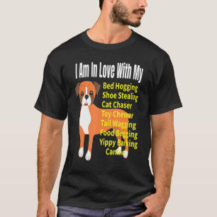 Camiseta Amo Mi Meme De Perro De Boxer