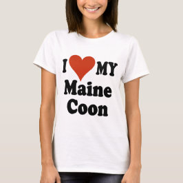 Camiseta Amo mi mercancía del gato de Coon de Maine