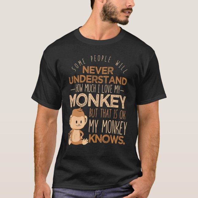 Camiseta Amo Mi Mono Animal (Anverso)