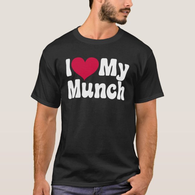 Camiseta Amo mi Munch. Corazón mi Munch (Anverso)