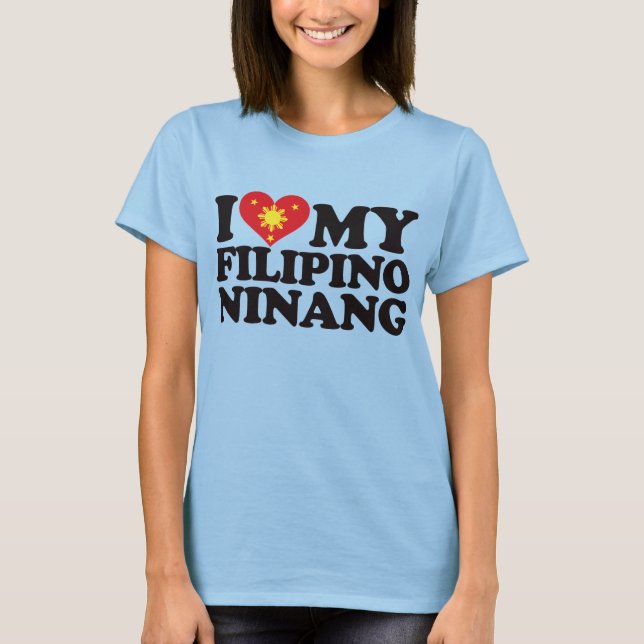Camiseta Amo Mi Ninang Filipino (Anverso)