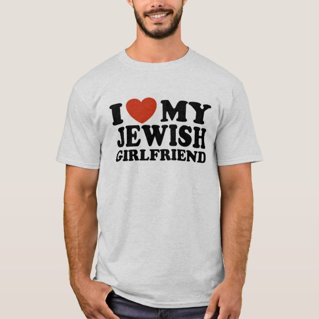 Camiseta Amo mi novia judía T-Shirt (Anverso)