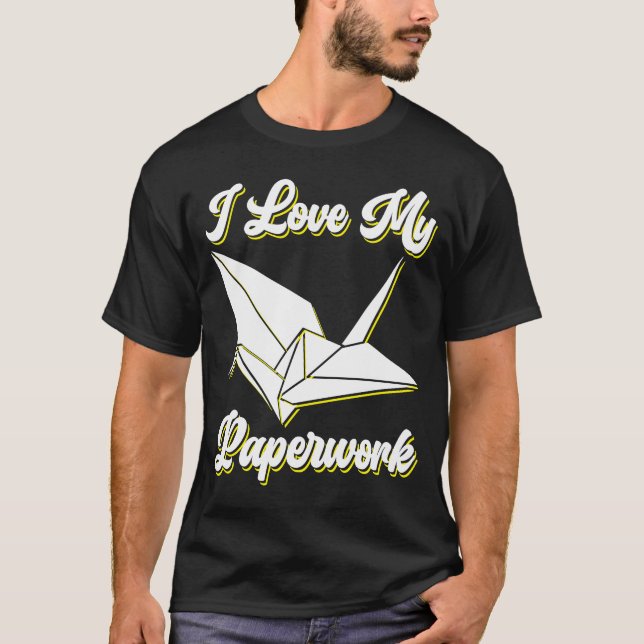 Camiseta Amo Mi Origami De Papel (Anverso)