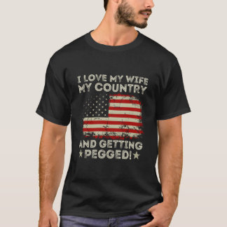 Camiseta Amo Mi País Y Que Me Claven La Bandera Americana F