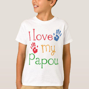 Camiseta Amo mi Papou (Handprints)