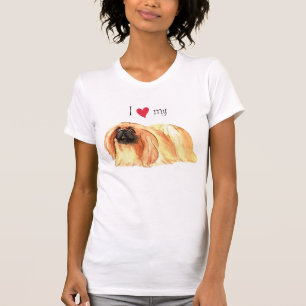 Camiseta Amo mi Pekingese
