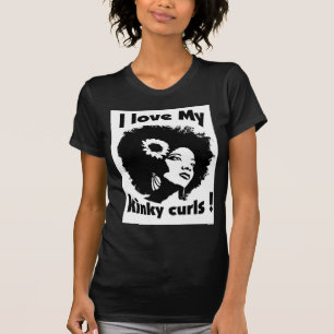 Camiseta Amo mi pelo rizado rizado