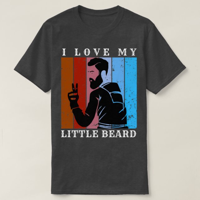 Camiseta Amo Mi Pequeña Barba 6 (Diseño del anverso)