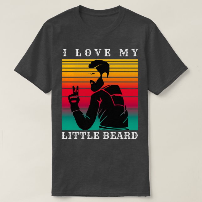 Camiseta Amo Mi Pequeña Barba 7 (Diseño del anverso)