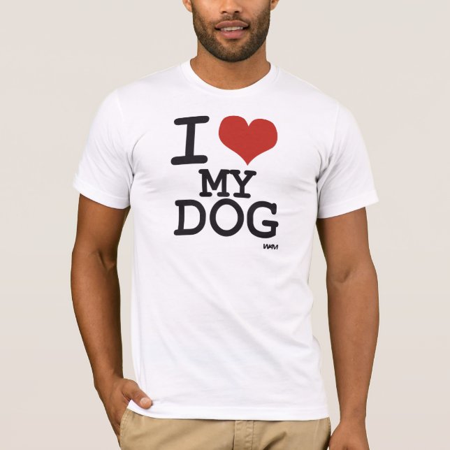 Camiseta Amo mi perro (Anverso)