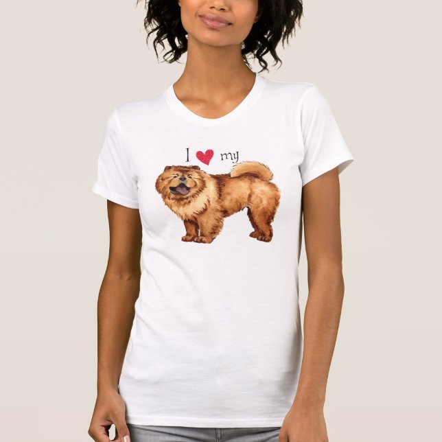 Camiseta Amo mi perro chino (Anverso)
