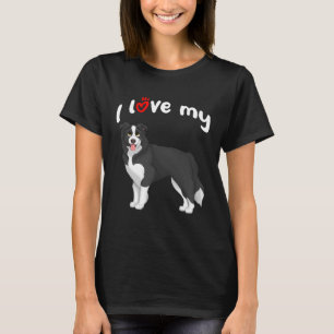 Camiseta Amo Mi Perro Collie Fronterizo