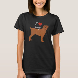 Camiseta Amo Mi Perro De Caña De Amanecer Corso