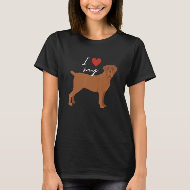 Camiseta Amo Mi Perro De Caña De Amanecer Corso (Anverso)